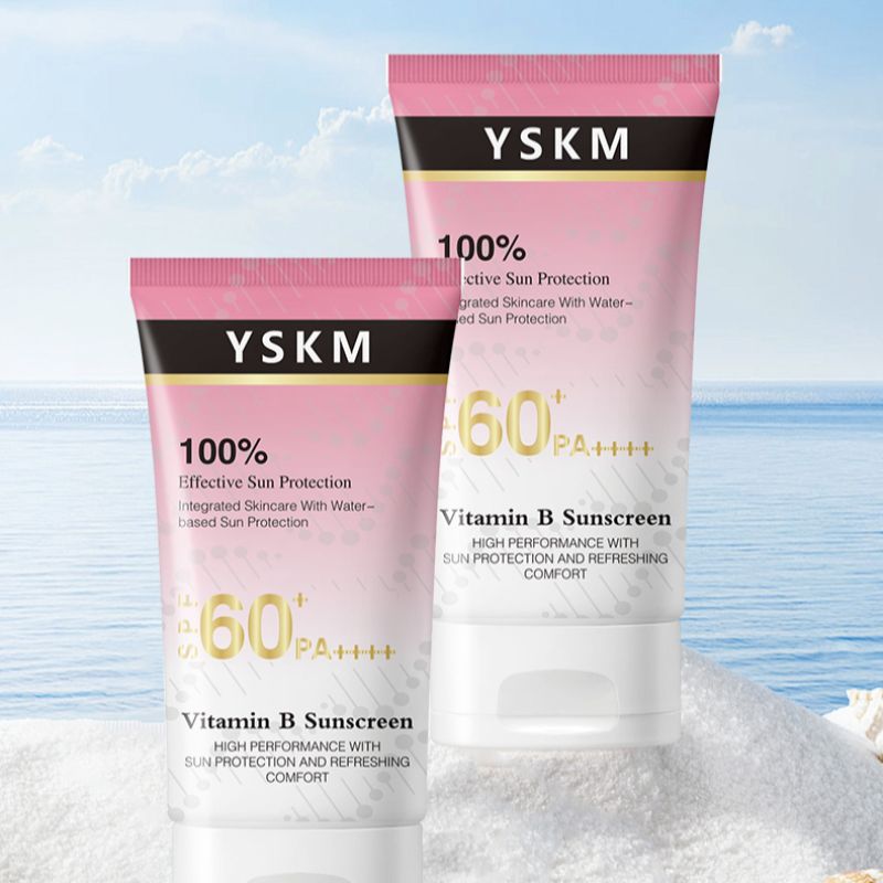 YSKM维生素B防晒霜SPF60+PA+++++高倍防晒防水防汗 维B护肤清爽舒适面部全身防晒乳