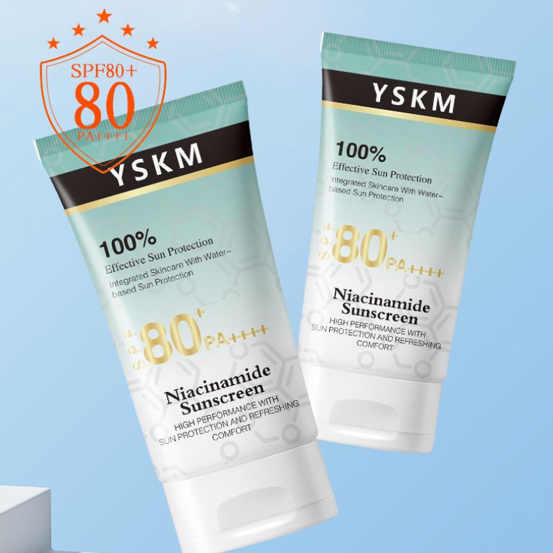 YSKM烟酰胺防晒霜SPF60+PA++100%高倍防晒含烟酰胺养肤 防水防汗不油腻 面部全身 防晒护肤二合一