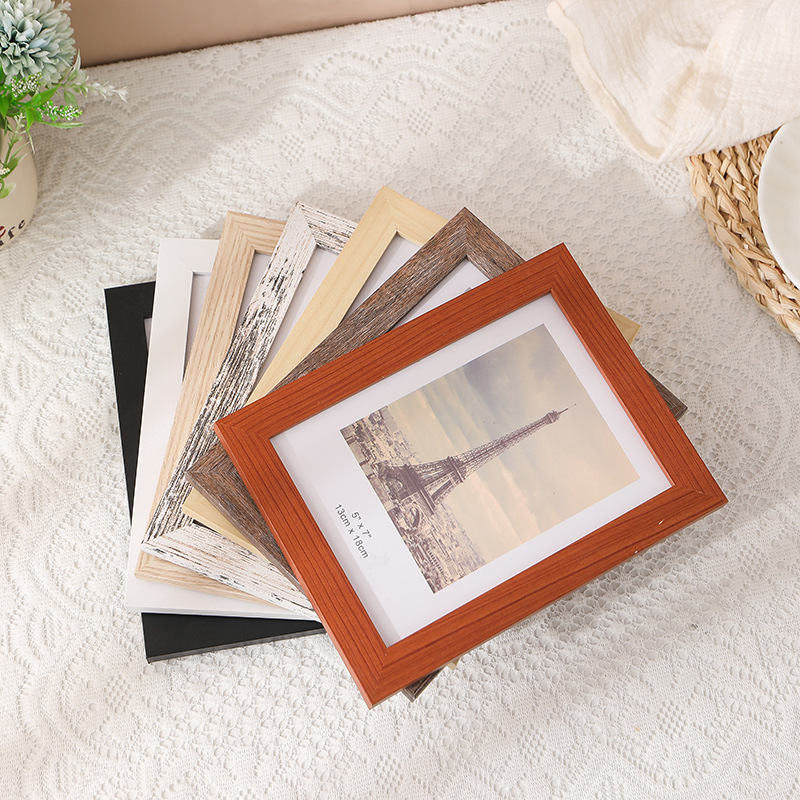 Simple wooden MDF photo frame display table A2, A3, A4, A5 photo wall hanging, 13*18cm, 10*15cm display table Item Picture