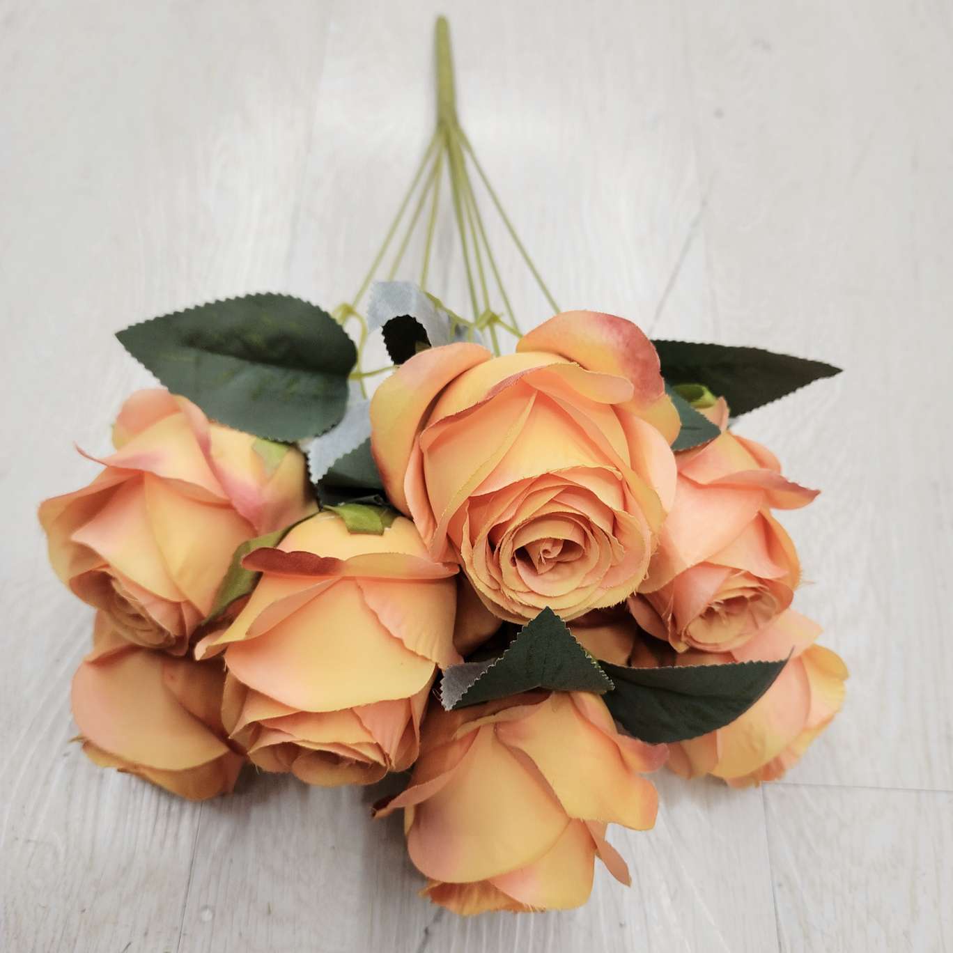 9 cabezas de grandes brotes simulación de oficina jardinería rosa polo flor antorcha carnaval guía de noche electrochapado gancho tejer ramo de flores decoración cultural detail image 5