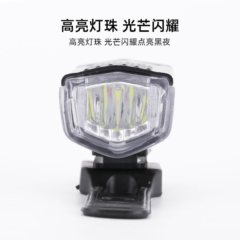 Bicycle headlight, USB charging, night cycling light, warning light, outdoor cycling set, mountain bike front and rear lights pic 6