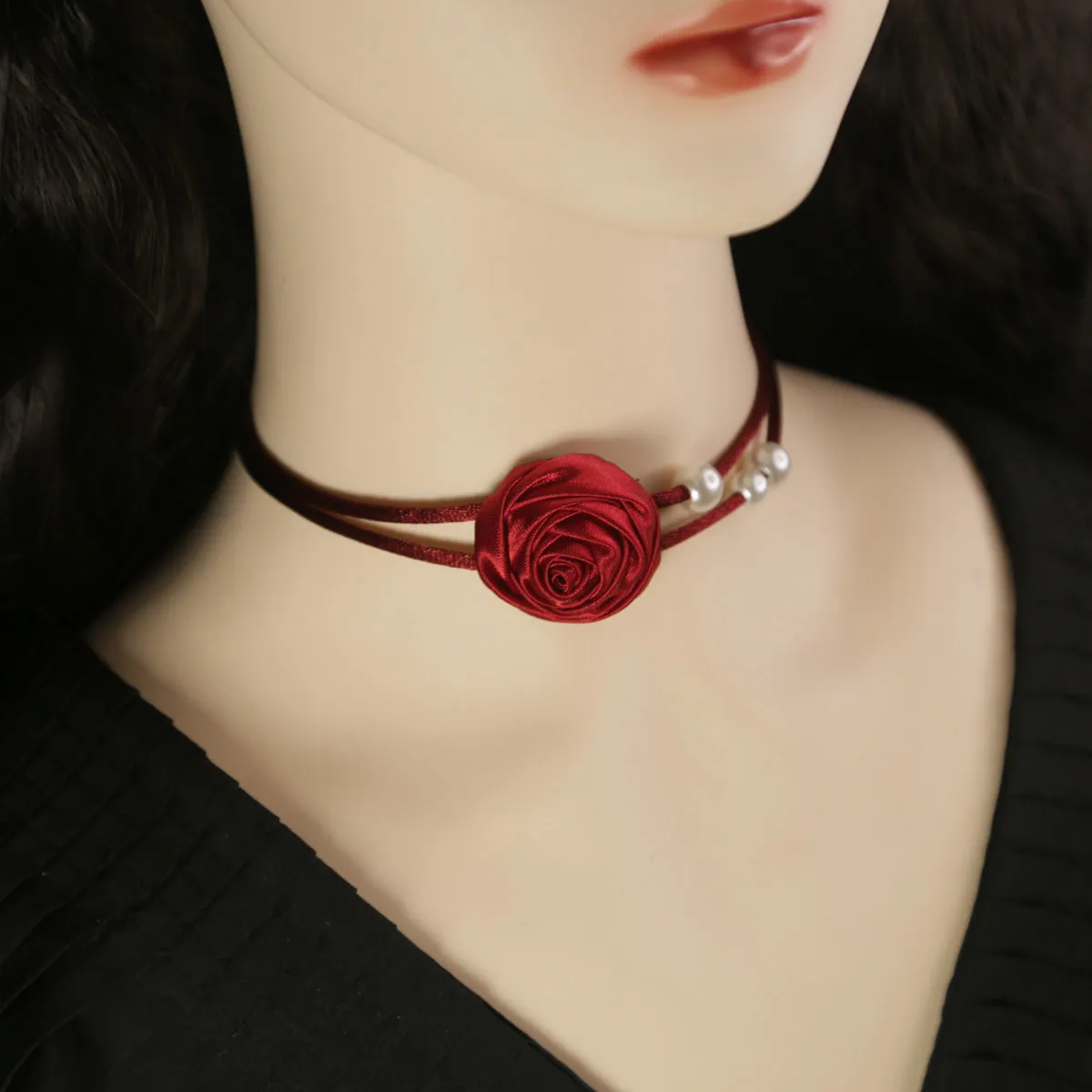High-end necklace, flower collarbone neck chain, choker neck accessory, charming collar, new Internet celebrity collar, high-end necklace, flower collarbone neck chain, choker neck accessory, charming collar, new Internet celebrity detail image 7