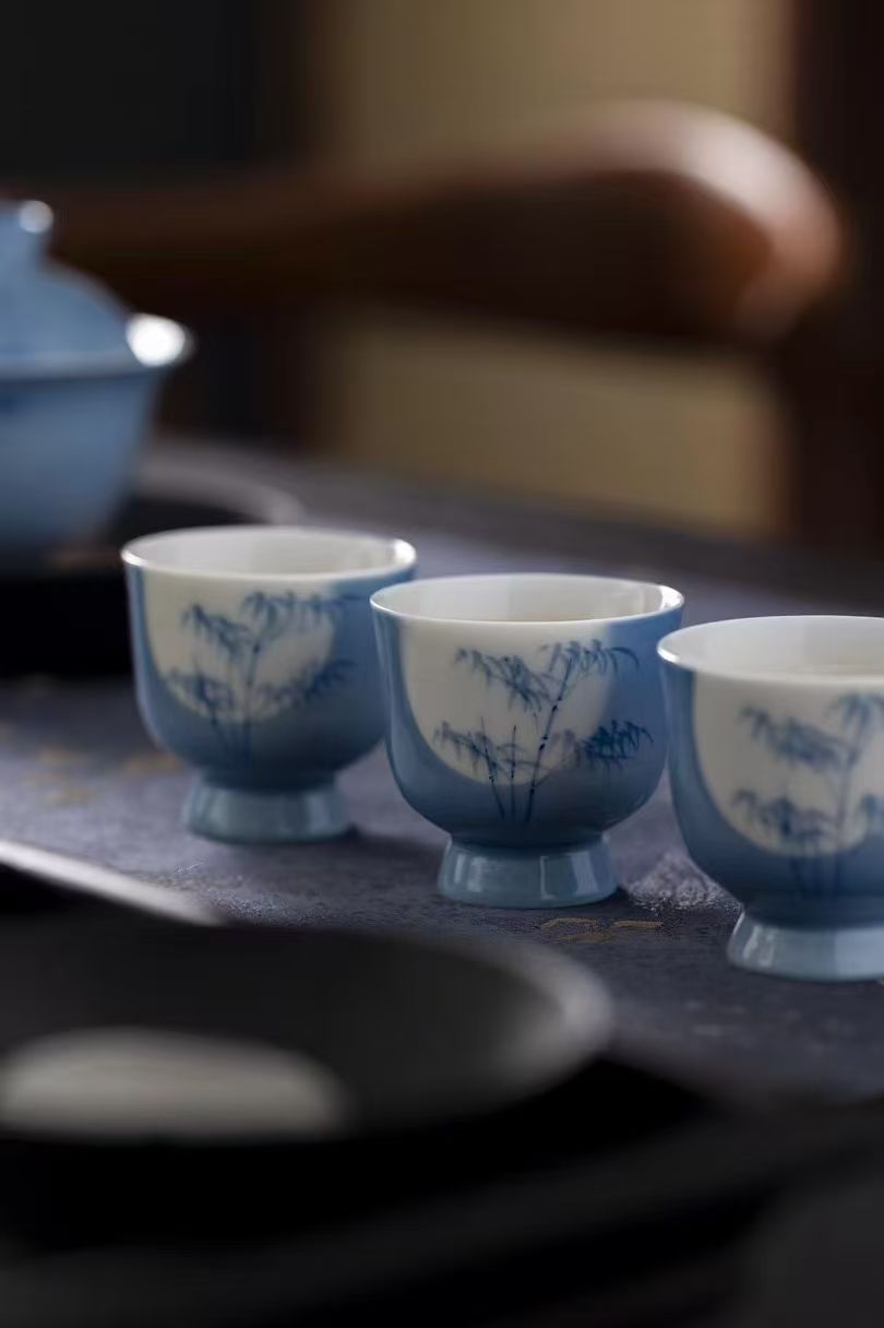 茶具/茶具套装/茶壶/套装五福茶具/高档茶具细节图