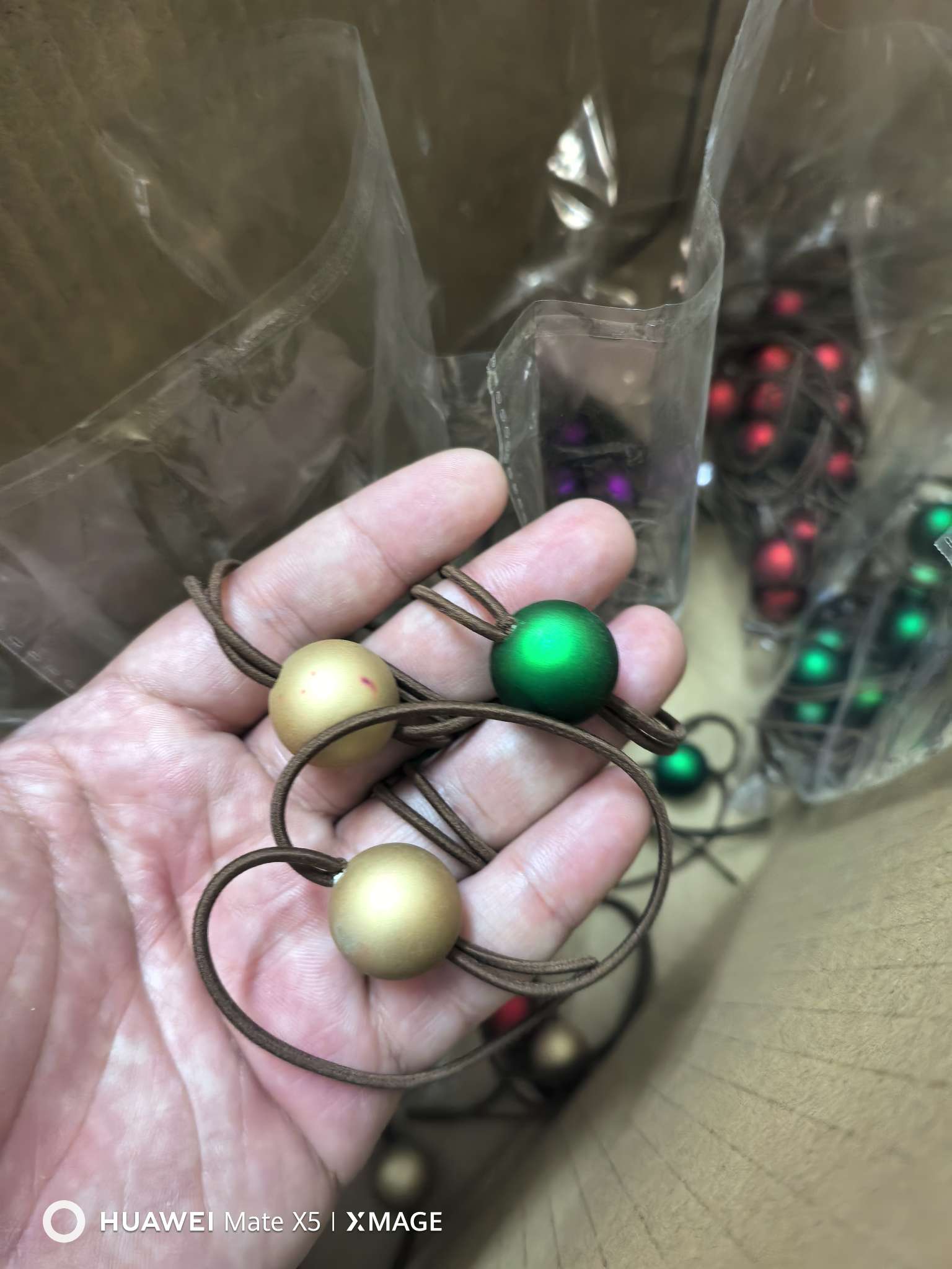 CCB手工布艺山茶花发夹配件饰品配件发饰头饰发饰品装饰品布艺花片多彩小球皮筋