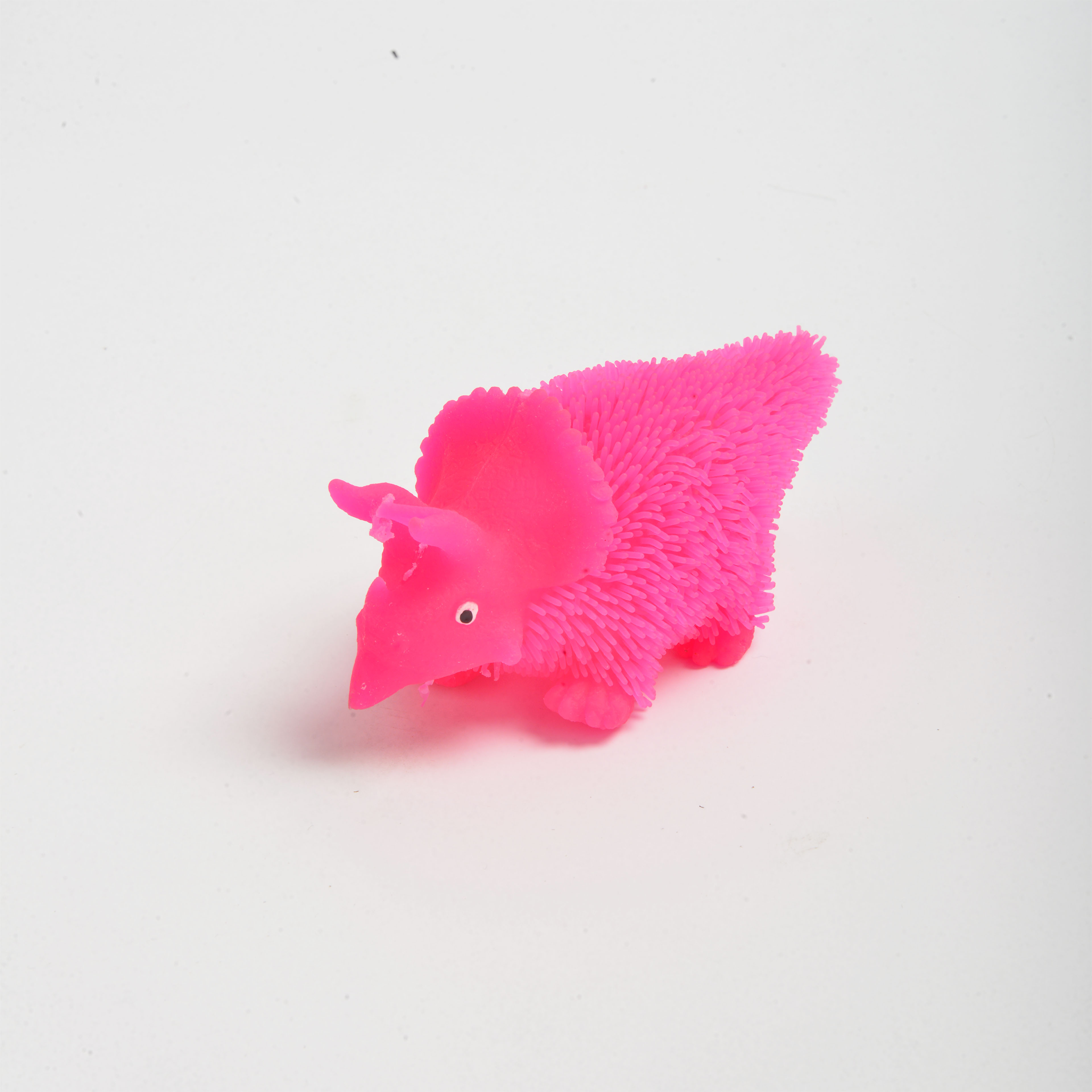 TPR Stress Relief Toy Flashing Fuzzy Dinosaur Squeeze Toy Light-Up Toy Street Stall Toy Stress Relief Toy for Children Application Scenario