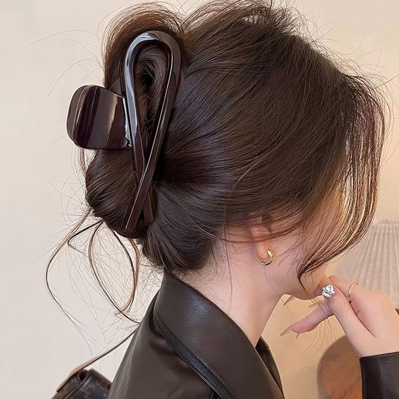 French high-end style medium-sized arc-shaped gripper for women 2025 New Shark clip combination set, durable mix and match gripper #6 French high-end style medium-sized arc-shaped gripper for women 2025 New shark clip combination set, durable mix and match detail image 4