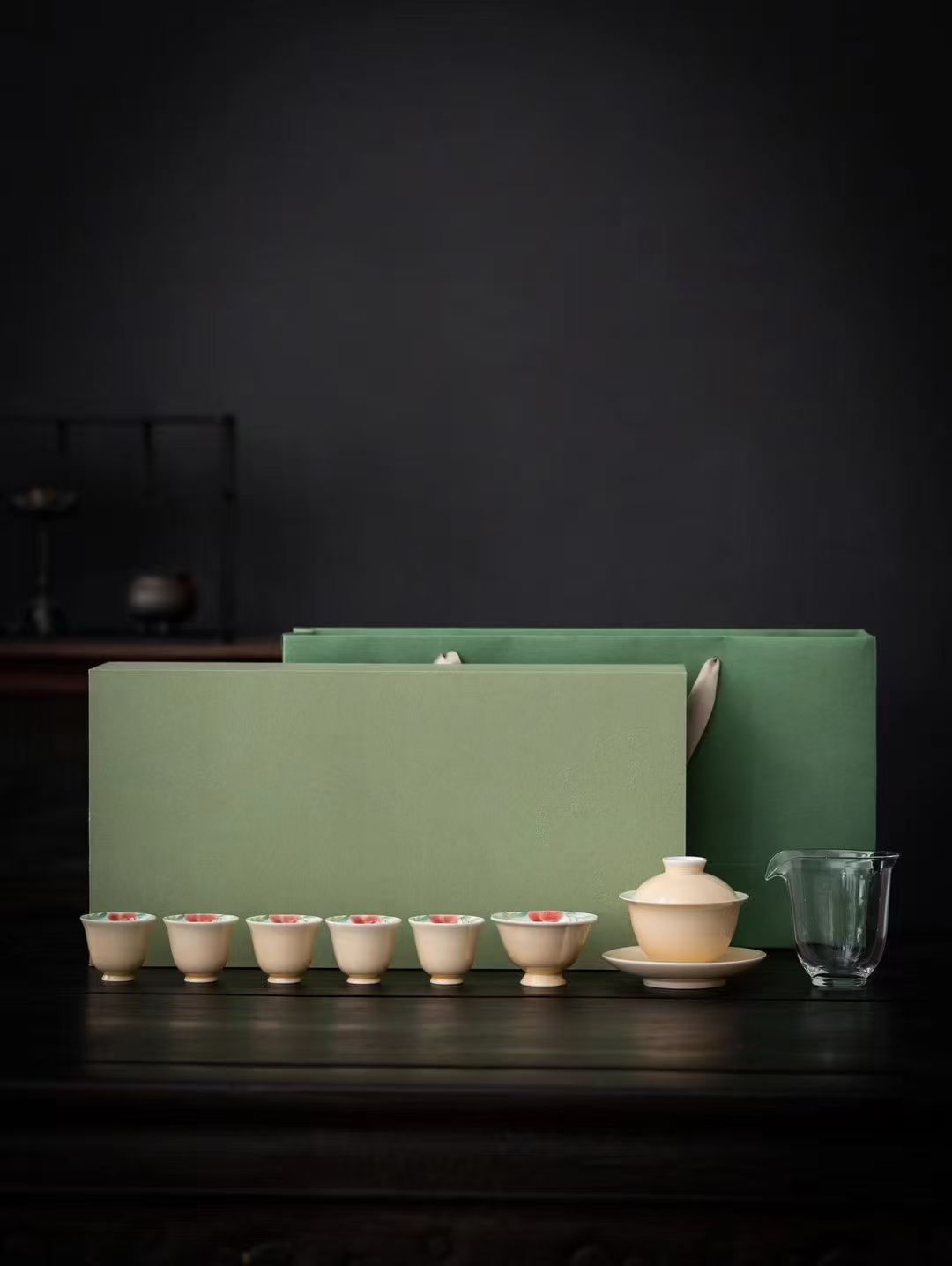 茶具/茶具套装/玻璃茶具/福茶具/商务礼品白底实物图