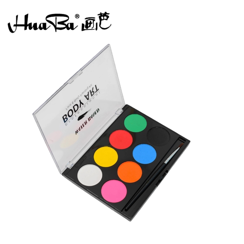 Huaba Cross-border 15-color water-soluble face color, body painting paint, model face color, Halloween face makeup, water-based face color Item Picture