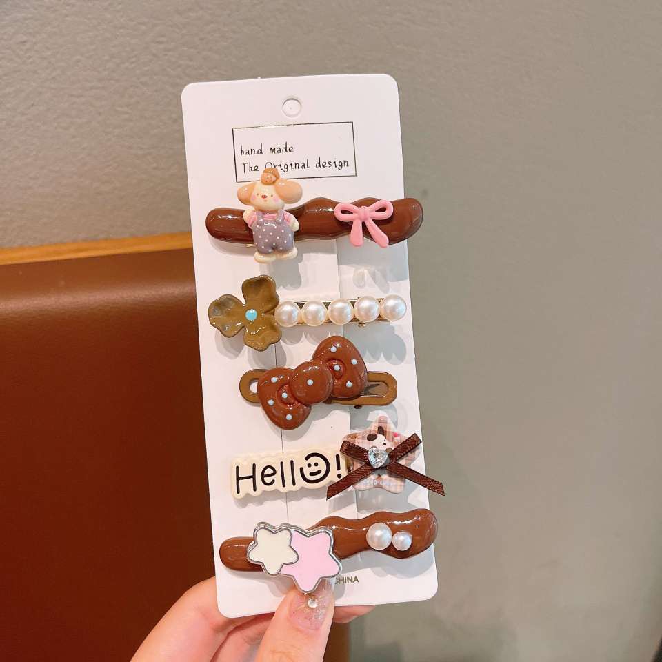 儿童可爱发饰头饰夏季婴儿发带卡通母婴用品假发对夹儿童发夹头饰详情图5