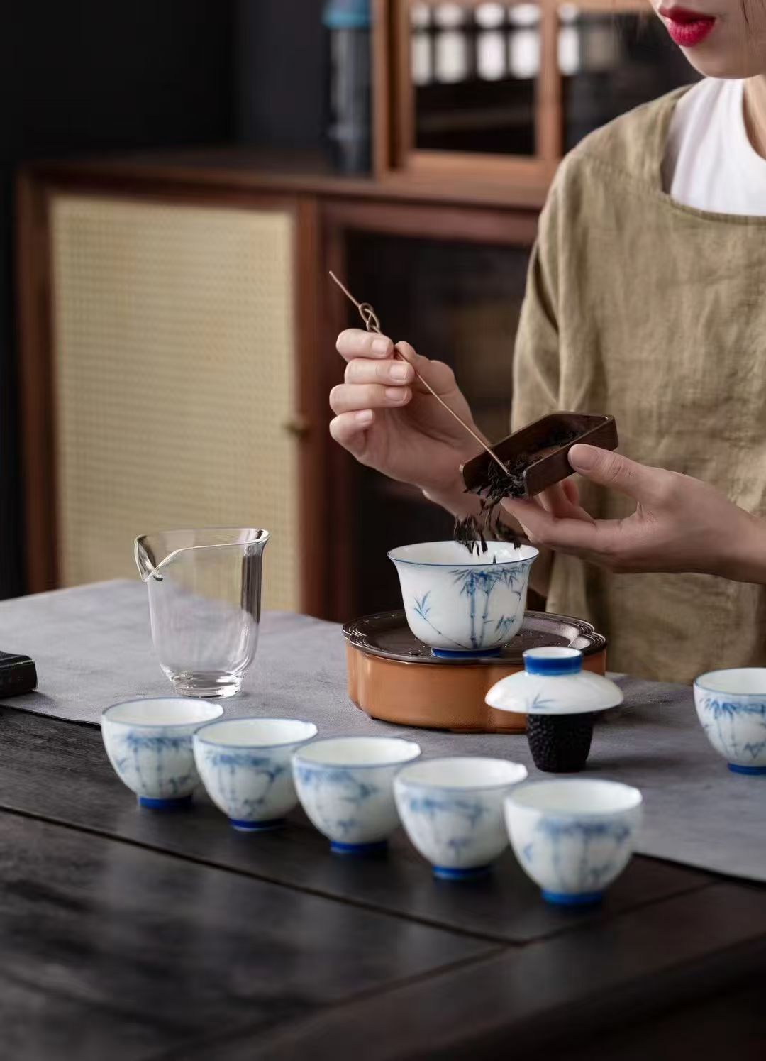 茶具/茶具套装/玻璃茶具/福茶具/商务礼品白底实物图