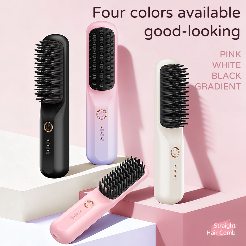 D023 Unlimited Straight Hair Comb, a new high-appearance-level wireless portable straight hair comb with adjustable temperature and styling D023 Unlimited Straight Hair Comb, a new high-appearance-level wireless portable straight hair comb with adjustable temperature and styling
