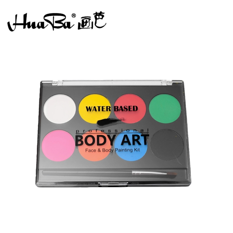 Huaba Cross-border 15-color water-soluble face color, body painting paint, model face color, Halloween face makeup, water-based face color details Picture