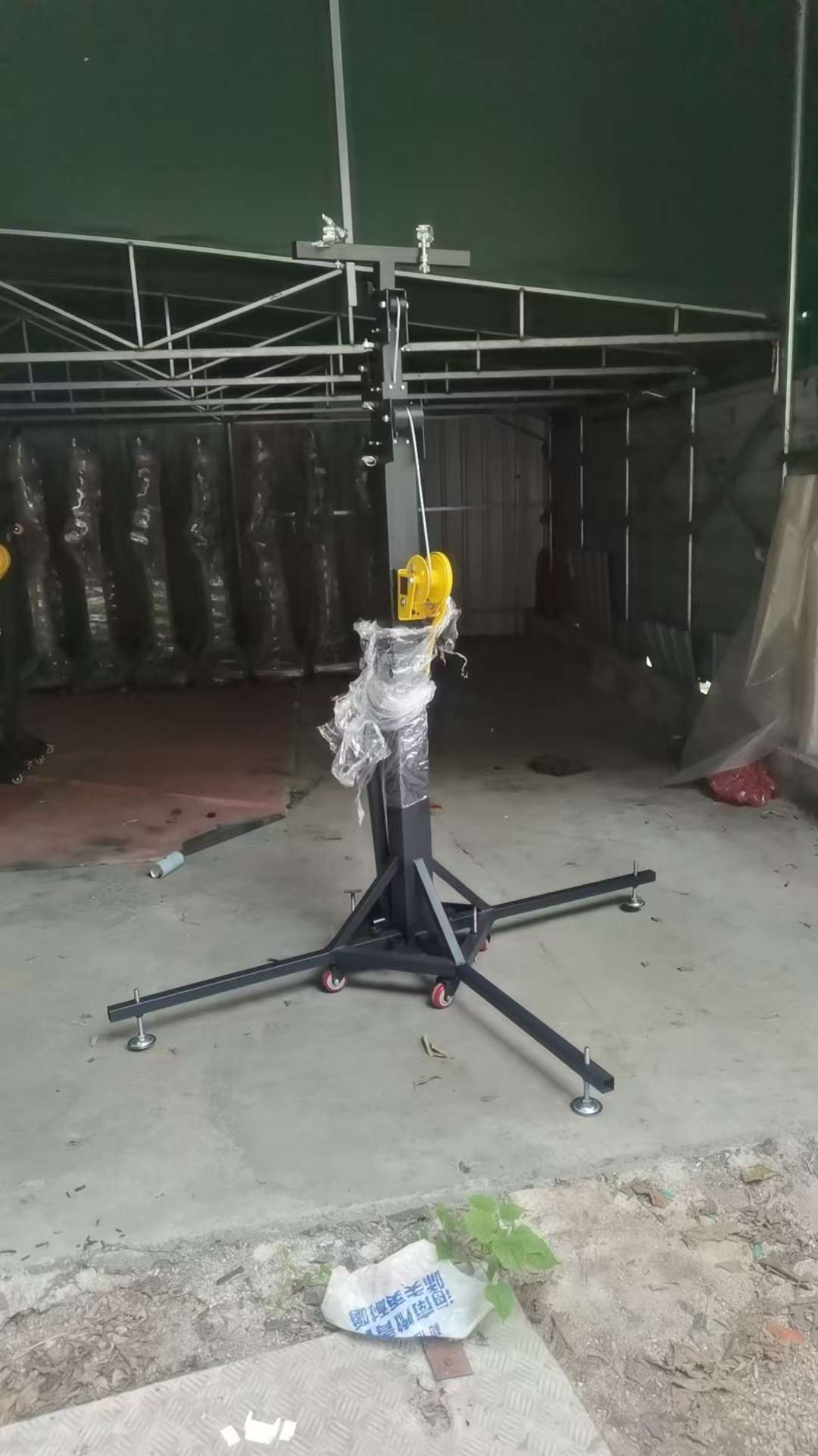 手摇灯光架重型顶桁架升降支架舞台灯支架舞台灯架手摇三角架灯光架光专用架面光子升降架帕帕灯婚庆支架