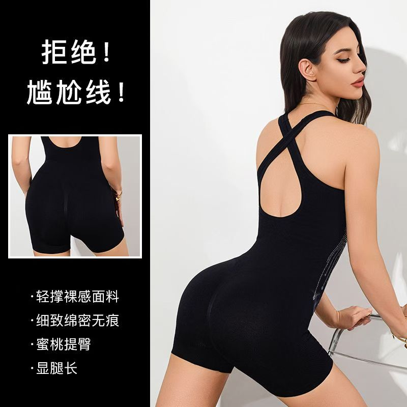 Tight-fitting body-shaping clothing for women from Europe and America [Cross-border body-shaping one-piece briefs] undefined