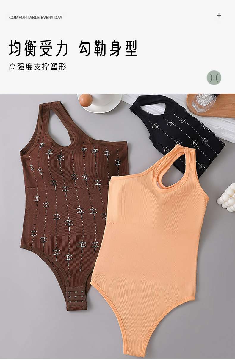 Cross-border body-shaping one-piece triangle pants 】 Body-shaping clothing for women, tight European and American style undefined