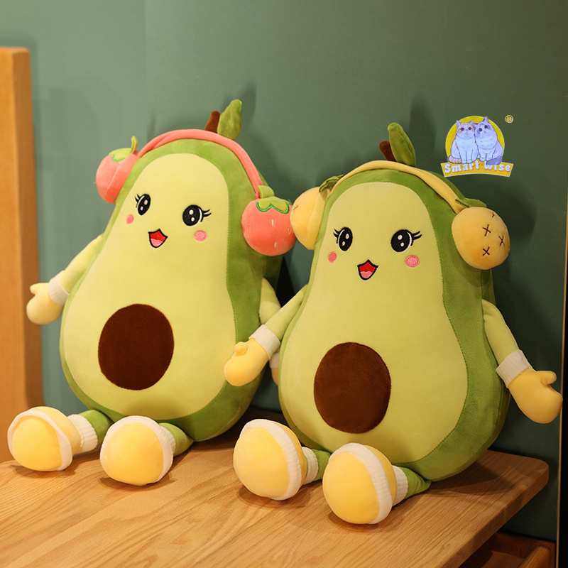 Cute avocado plush toys, fruit dolls, throw pillows, internet-famous stuffed dolls, birthday gifts for girls and children Specification image