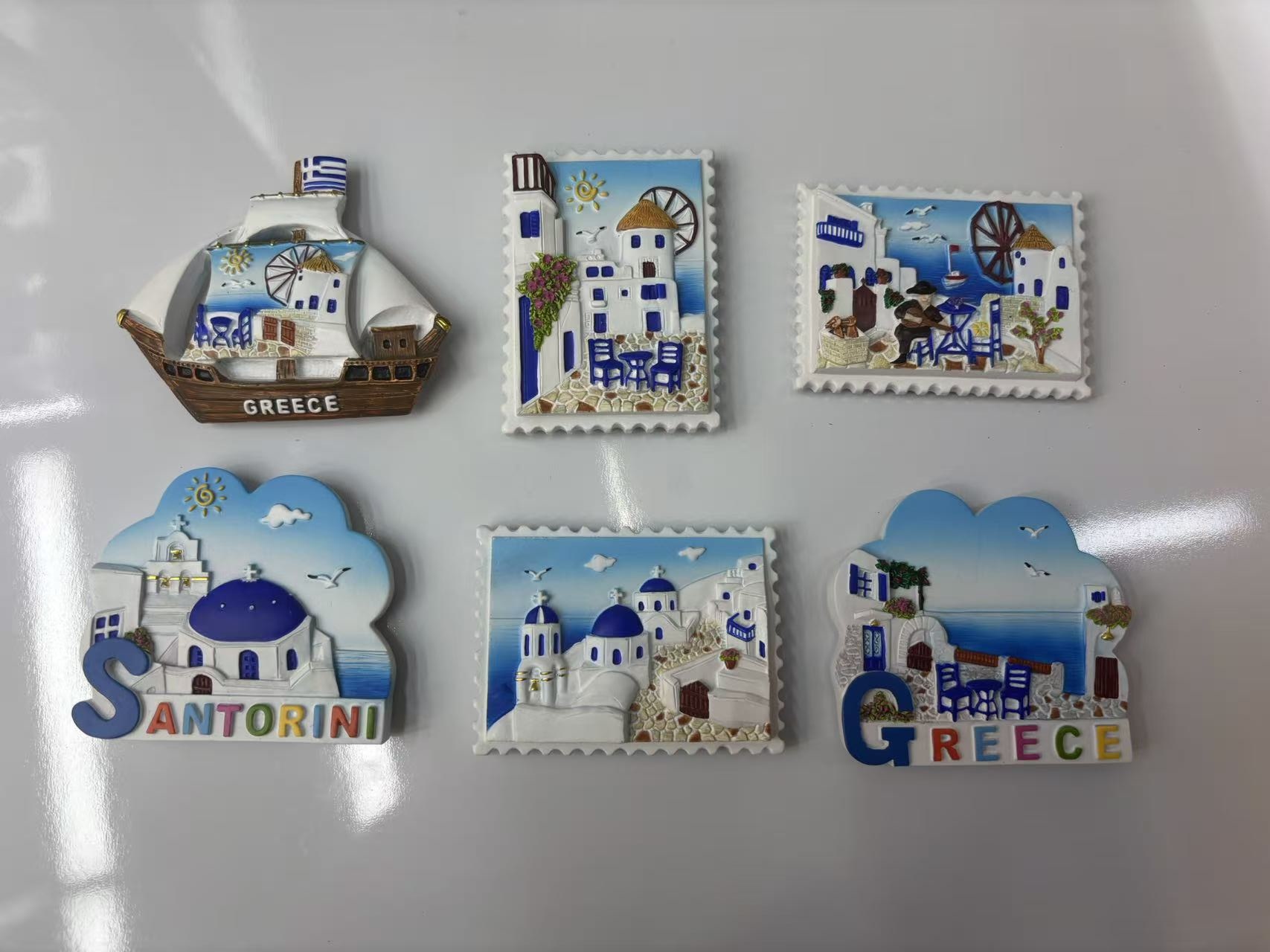 新款海洋系列树脂冰箱贴景区文创