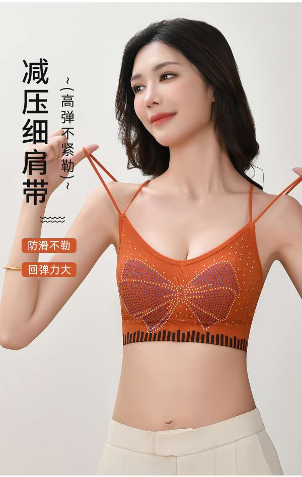 Sexy strapless and beautiful back lingerie bra undefined