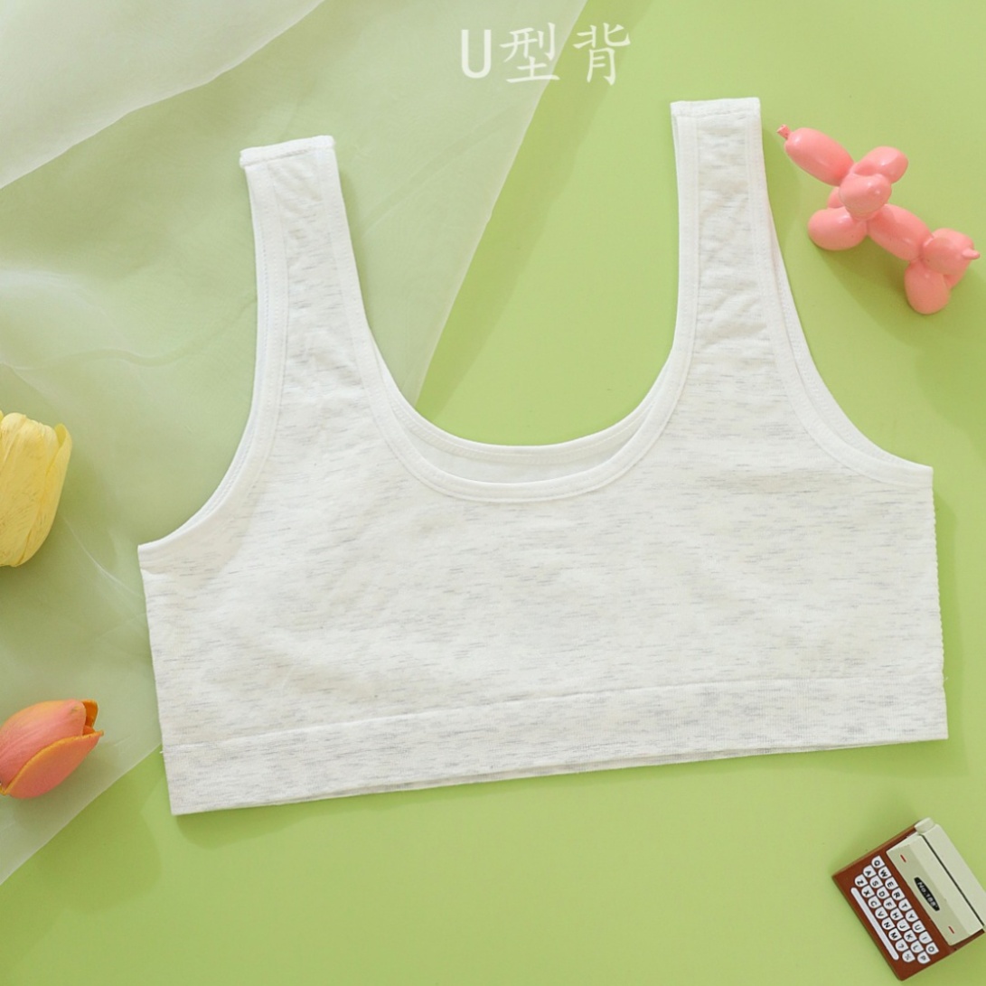 Student vests, sponge-free, seamless girls' underwear, little girls' vests in the growth period, little girls' vests without breast pads, little girls' vests Specification drawing