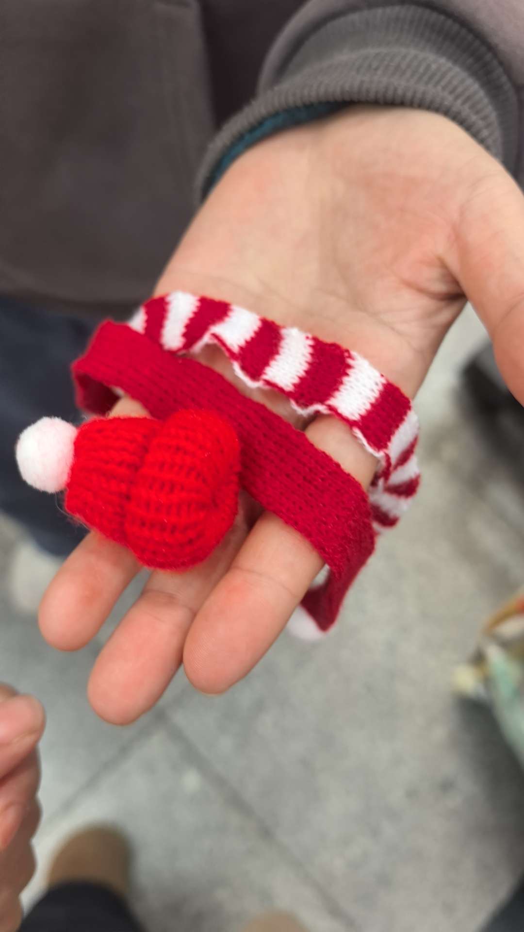 圣诞节小帽子迷你小围巾红色绿色装饰挂件玩偶仙人掌节日造景装扮 diy产品图