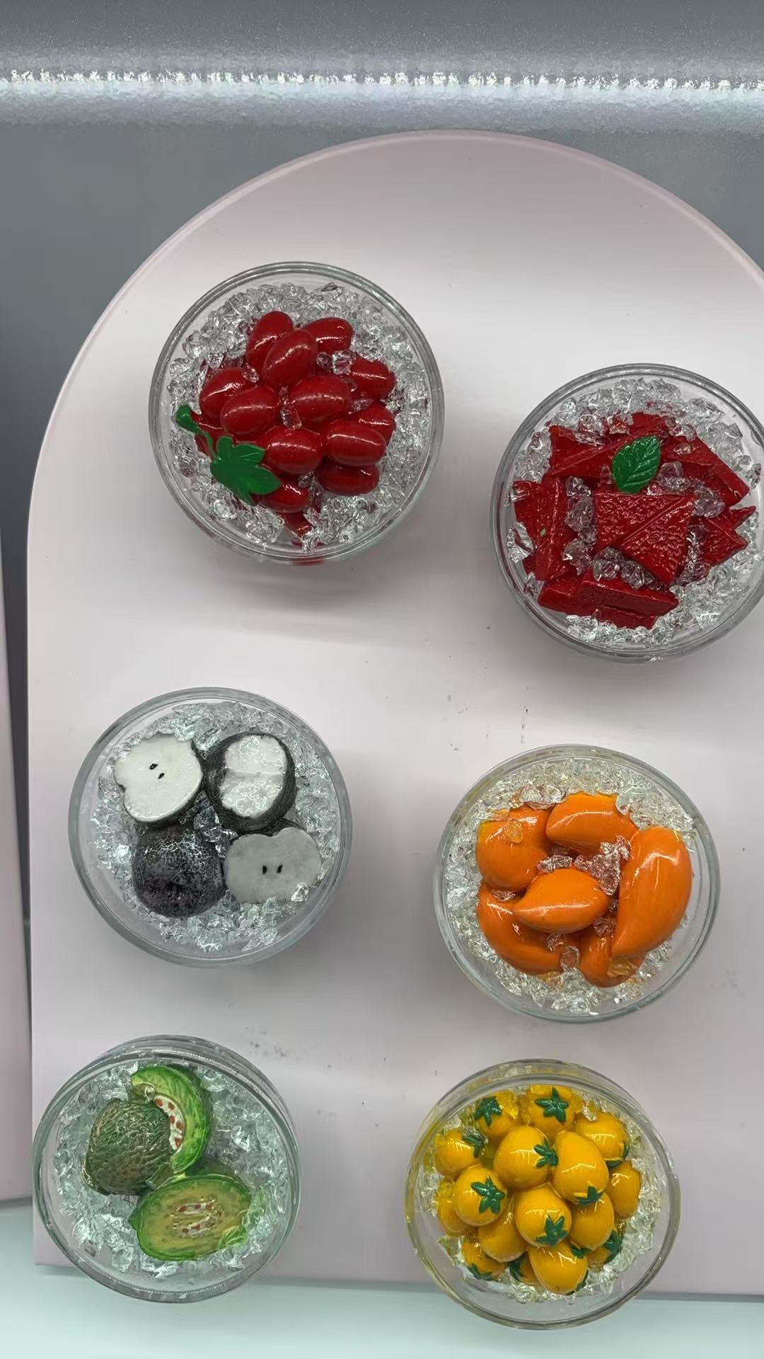 新款立体树脂冰箱贴景区文创水果冰箱贴