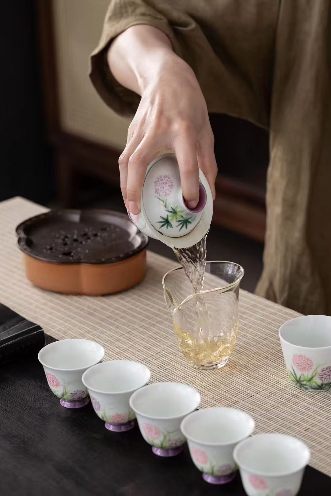 茶具/茶具套装/玻璃茶具/福茶具/商务礼品白底实物图