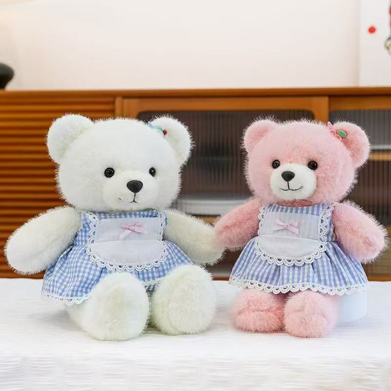精品跨境新款抱抱熊玩具公仔玩偶穿衣布娃娃清新熊少女礼物