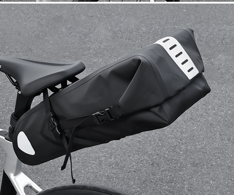 250305 bolsa de cola impermeable de bicicleta bolsa de silla de montar de bicicleta bolsa de tubo de asiento impermeable sin costura bolsa de cojín equipo de ciclismo pic 19