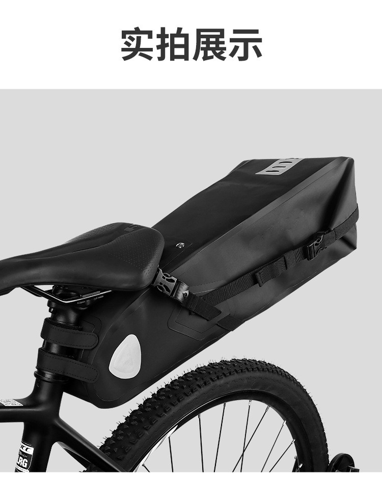 250305 bolsa de cola impermeable de bicicleta bolsa de silla de montar de bicicleta bolsa de tubo de asiento impermeable sin costura bolsa de cojín equipo de ciclismo pic 13