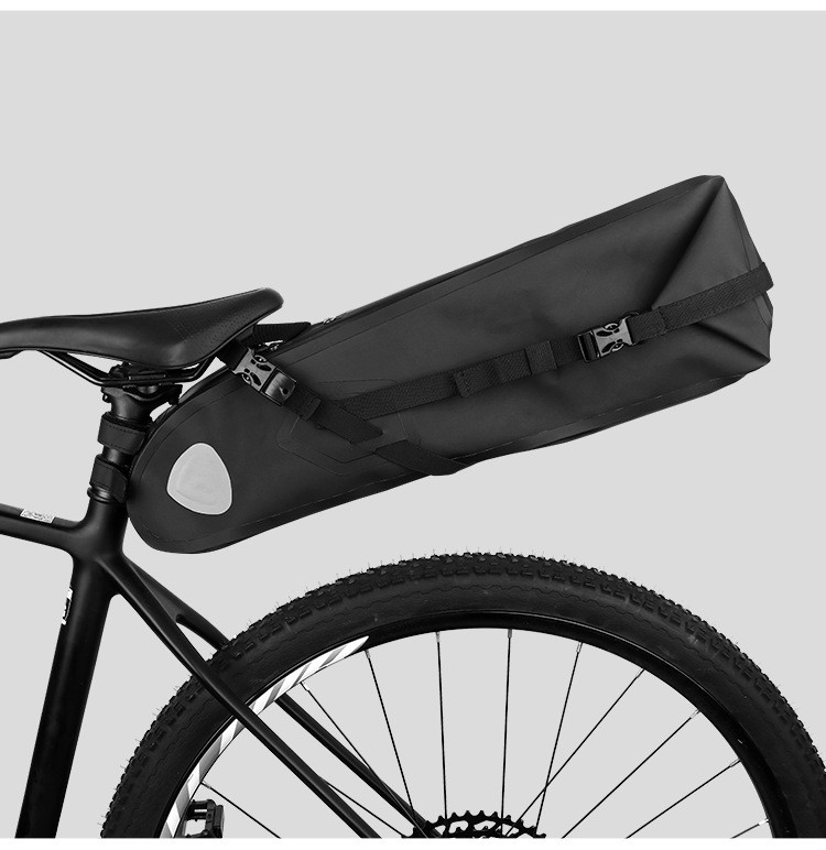 250305 bolsa de cola impermeable de bicicleta bolsa de silla de montar de bicicleta bolsa de tubo de asiento impermeable sin costura bolsa de cojín equipo de ciclismo pic 14