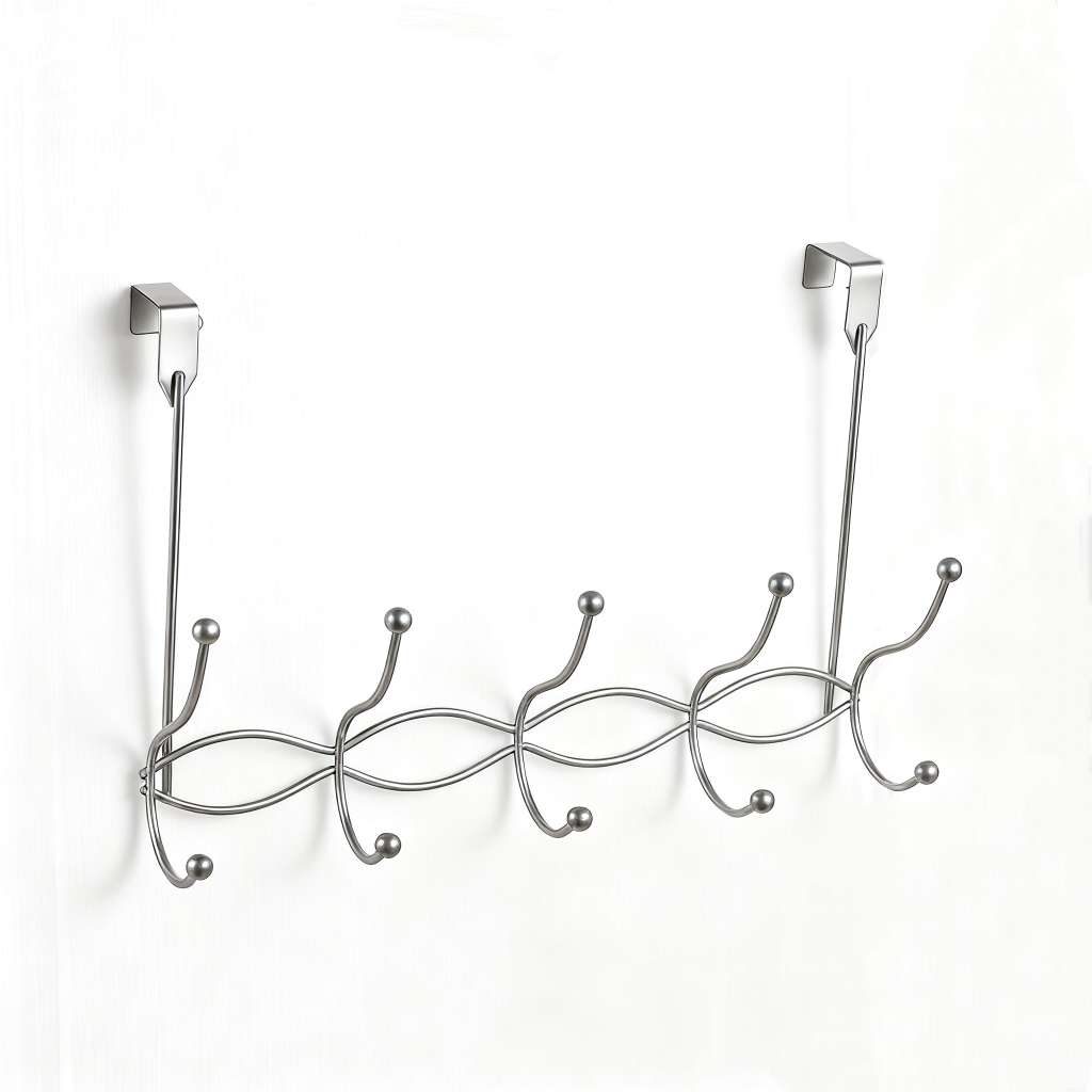 五金创意欧式衣钩挂9912波浪门后钩 铁艺免钉悬挂挂衣钩 卧室服装店超市简约挂钩