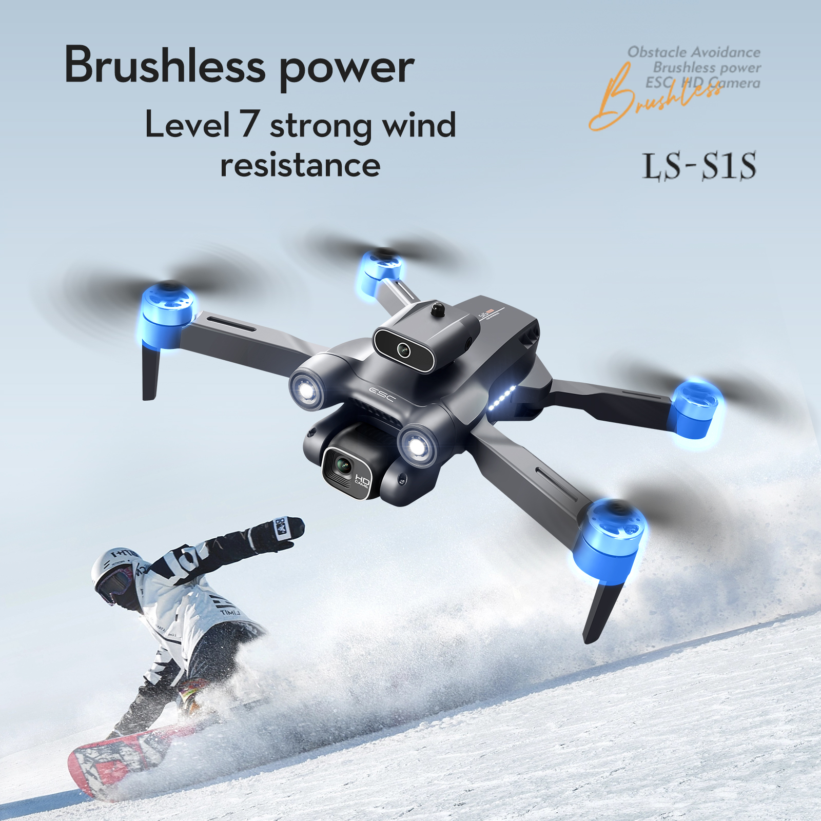 FOOZAC S1S brushless optical flow positioning aerial photography drone Specification image