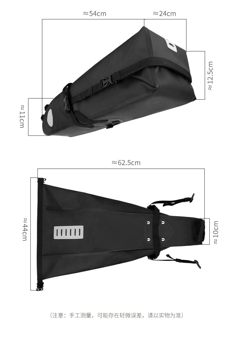 250305 bolsa de cola impermeable de bicicleta bolsa de silla de montar de bicicleta bolsa de tubo de asiento impermeable sin costura bolsa de cojín equipo de ciclismo pic 4