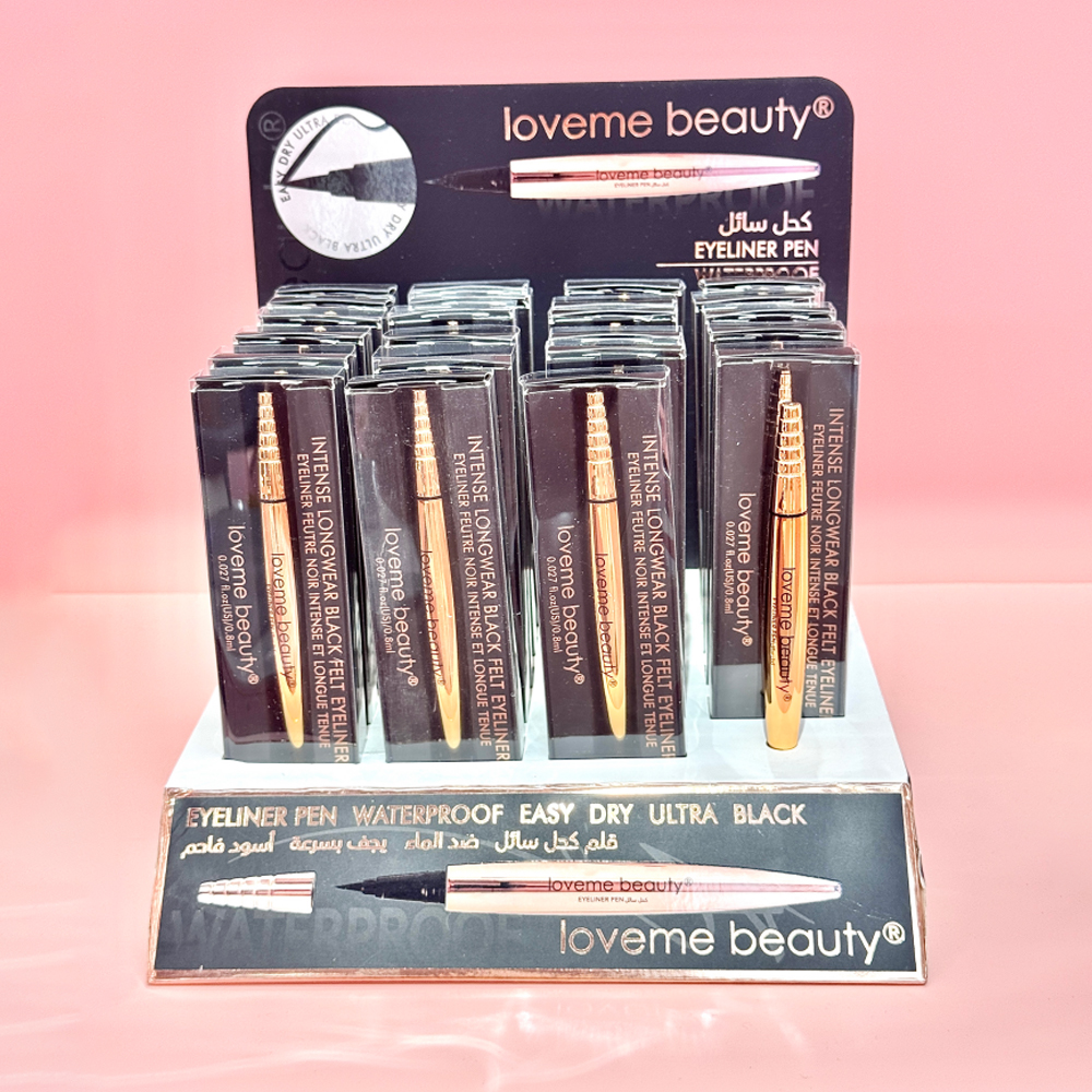 EyelinerPen Waterproof Easy Dry Ultra Black - Loveme Beauty