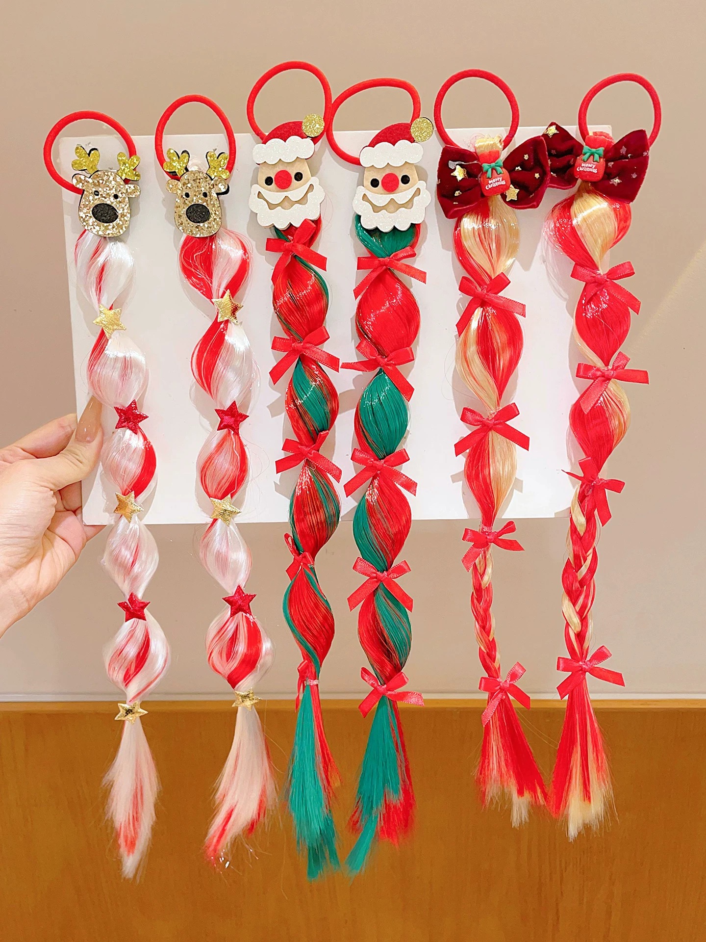 Cute children's hair bands, Christmas festival party hair clips, hair bands, fake hair bands, Christmas tree, Santa Claus hair bands, cute children's hair bands, Christmas festival party hair clips, hair bands, fake hair bands pic 5