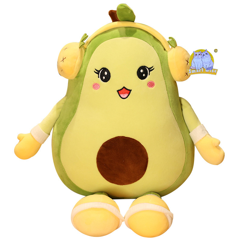 Cute avocado plush toys, fruit dolls, throw pillows, internet-famous stuffed dolls, birthday gifts for girls and children Item Picture
