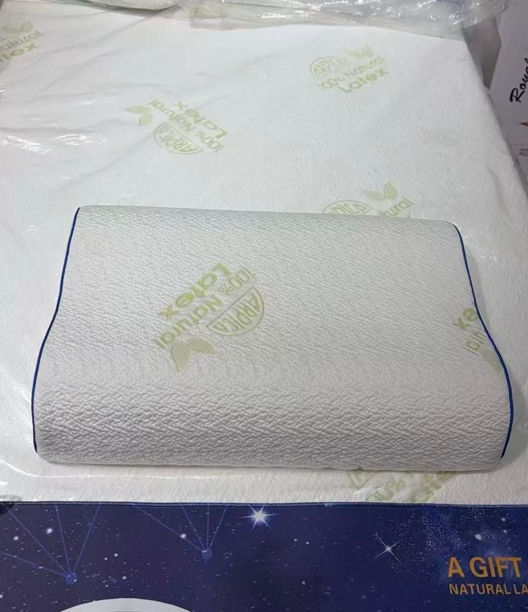 斯里兰卡乳胶枕橡胶枕颈椎枕批发代发平面曲线波浪枕健康抑菌