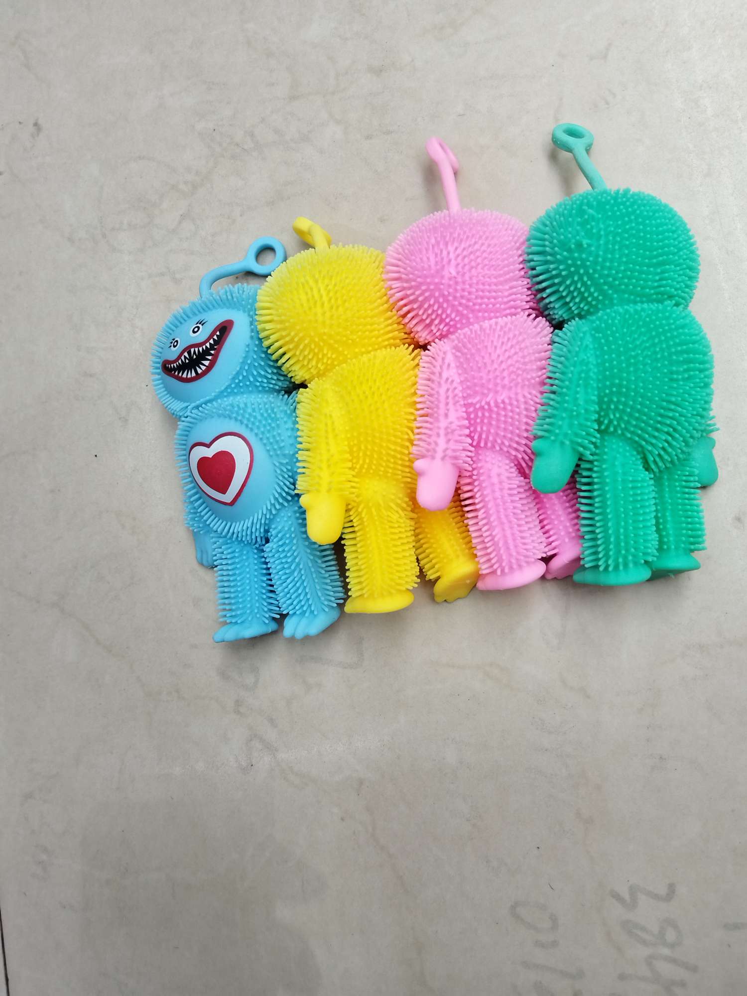 毛毛球长腿波比带灯捏捏乐细节图