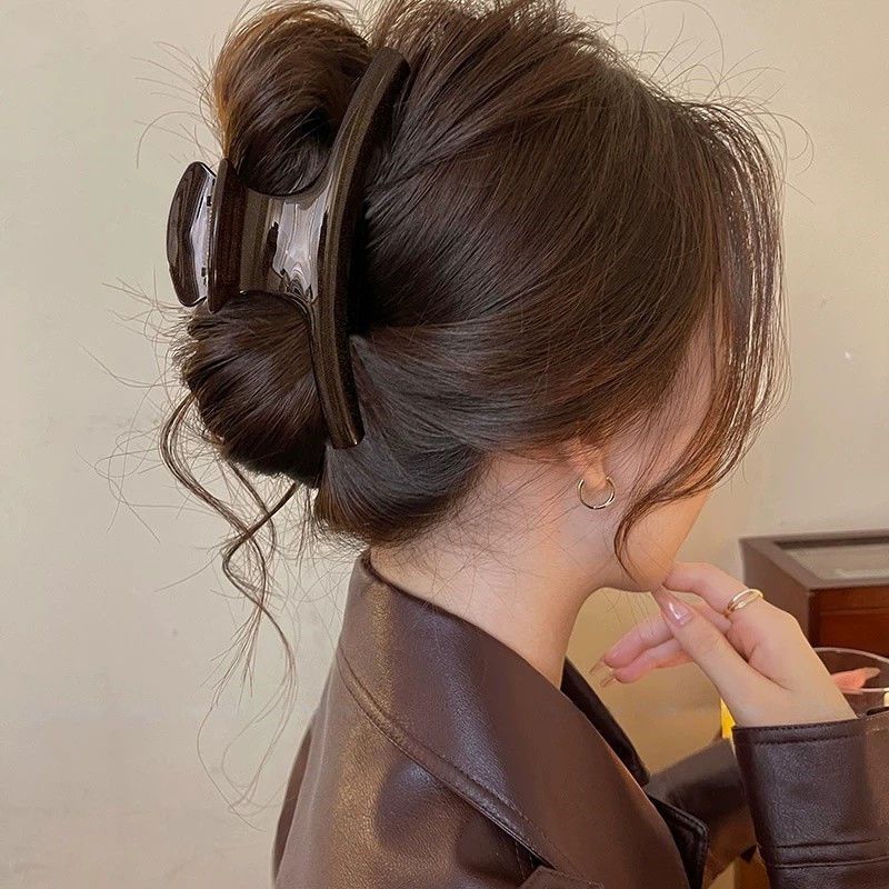 French high-end style medium-sized arc-shaped gripper for women 2025 New Shark clip combination set, durable mix and match gripper #6 French high-end style medium-sized arc-shaped gripper for women 2025 New shark clip combination set, durable mix and match detail image 6