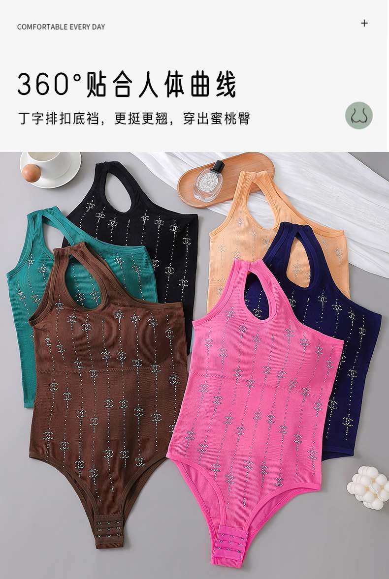 Cross-border body-shaping one-piece triangle pants 】 Body-shaping clothing for women, tight European and American style Item Picture