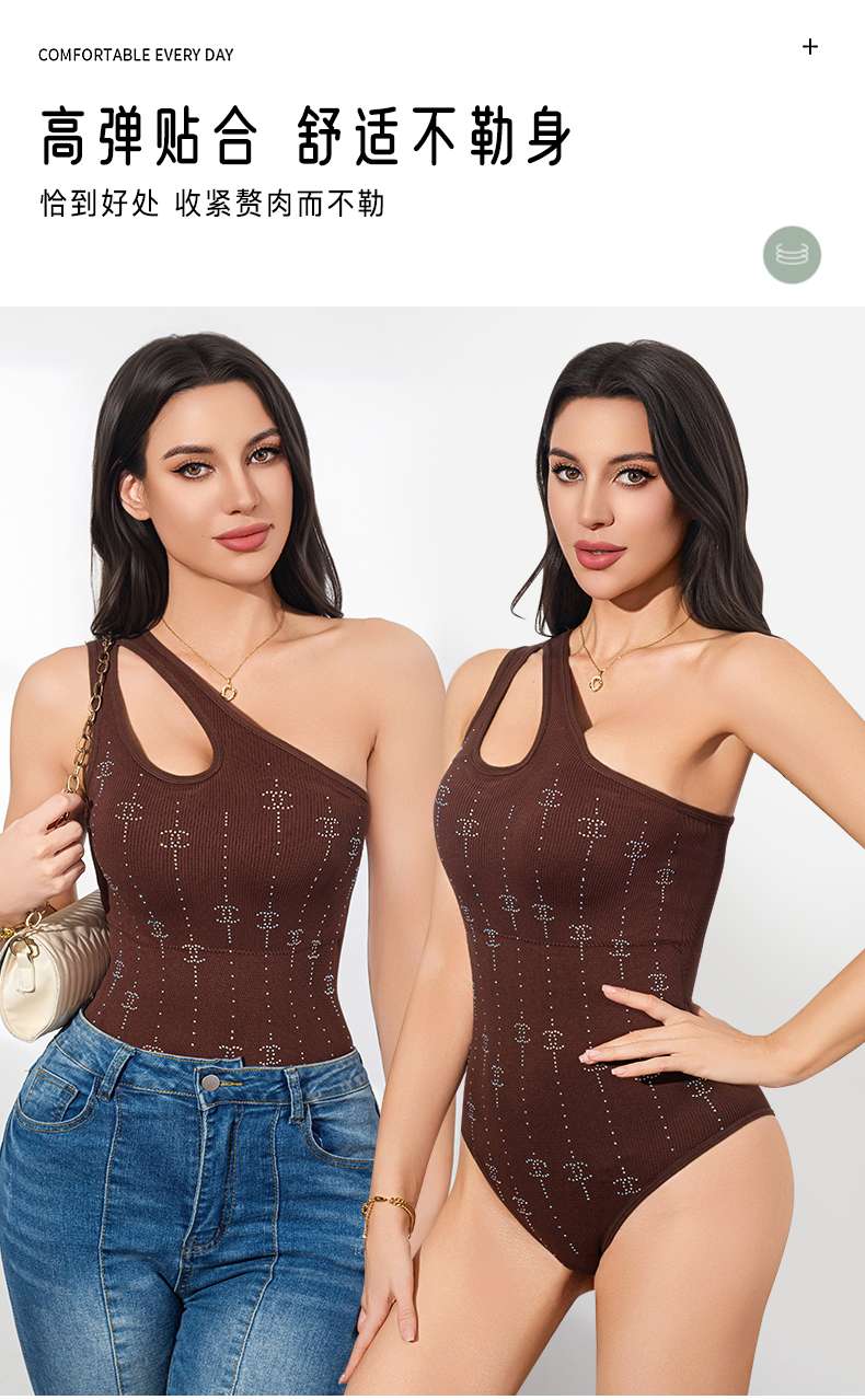 Cross-border body-shaping one-piece triangle pants 】 Body-shaping clothing for women, tight European and American style undefined