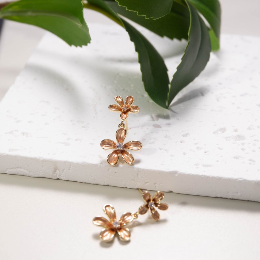 Xuhui brand exquisite copper-plated real gold 925 silver needle French retro super fairy simple design fashionable stud earrings full figure