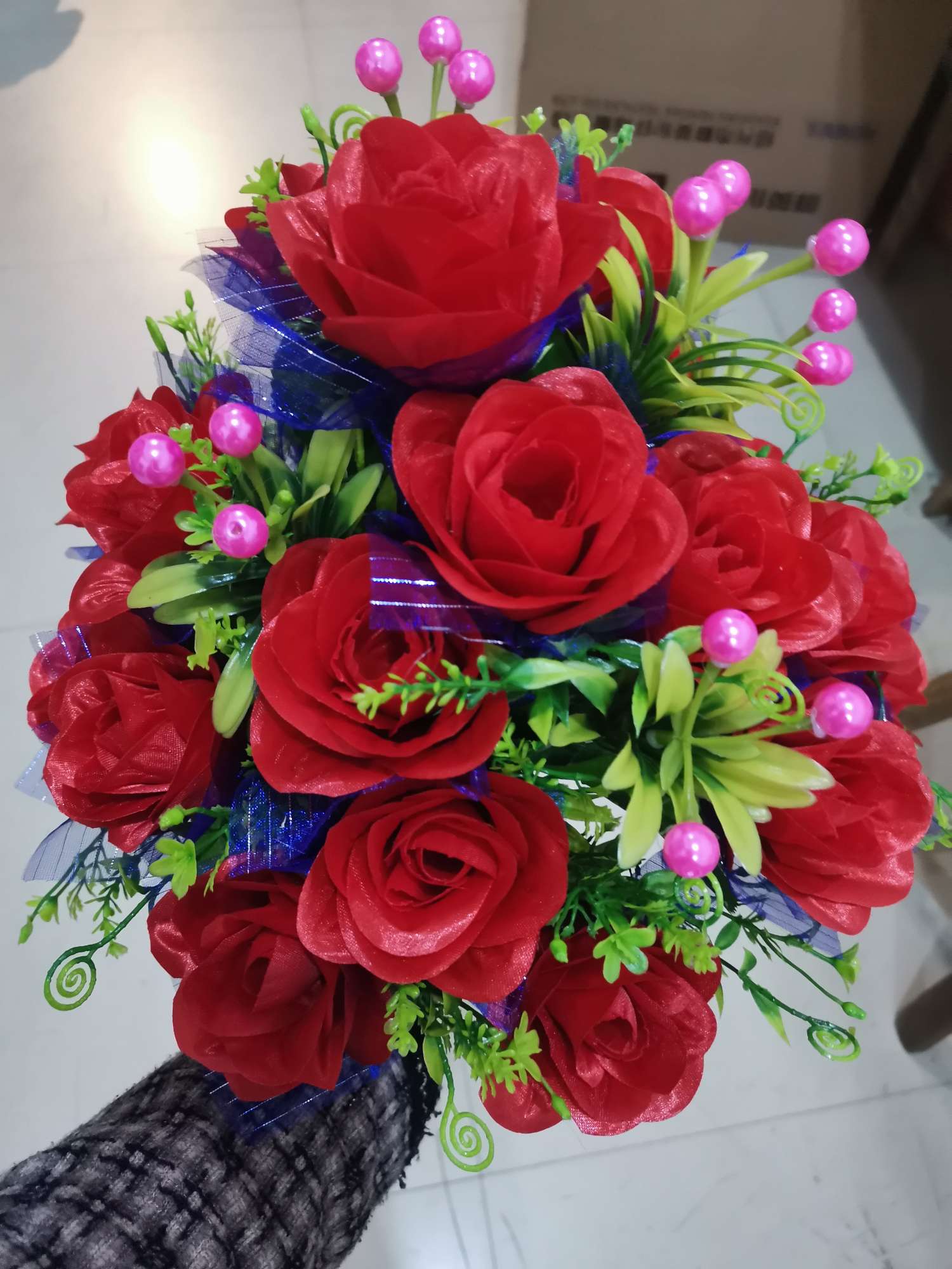Brilliant flower Art, artificial silicone flowers, Spring Garden artificial flowers, plastic flowers for tomb-sweeping in Hebei Item Picture