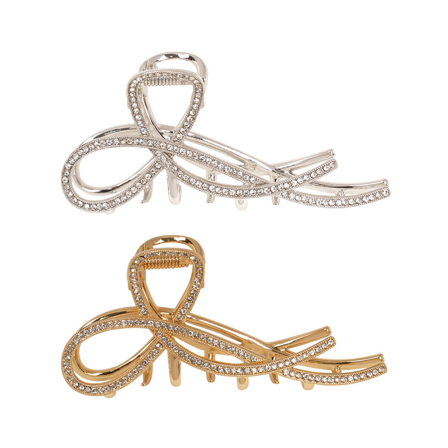 High-end water diamond grab clip, shark clip, women's large hair volume, metal hair clip, back of the head, hair grab clip, headwear detail image 7