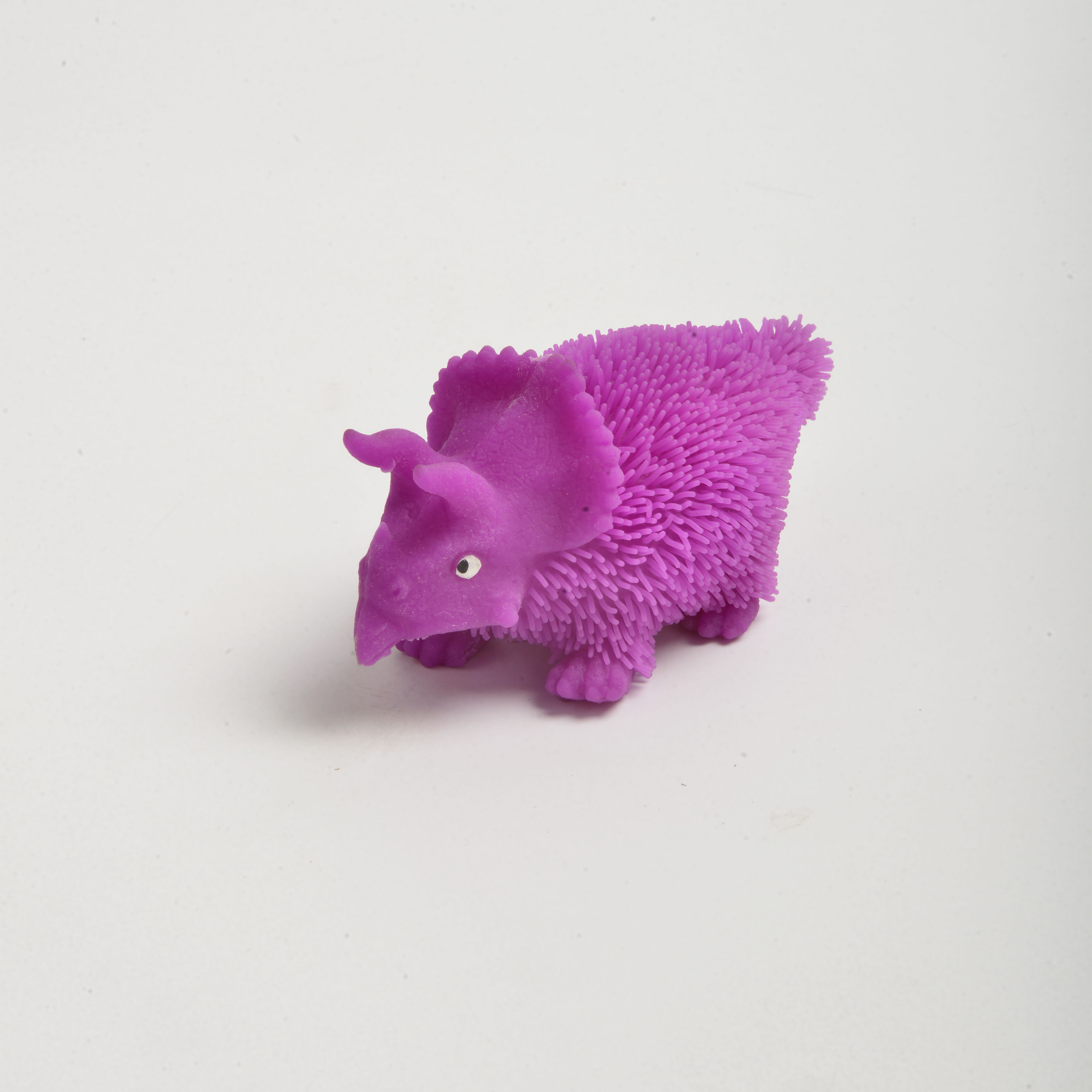TPR Stress Relief Toy Flashing Fuzzy Dinosaur Squeeze Toy Light-Up Toy Street Stall Toy Stress Relief Toy for Children full figure