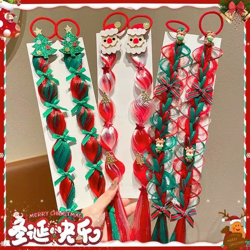 Cute children's hair bands, Christmas festival party hair clips, hair bands, fake hair bands, Christmas tree, Santa Claus hair bands, cute children's hair bands, Christmas festival party hair clips, hair bands, fake hair bands details Picture