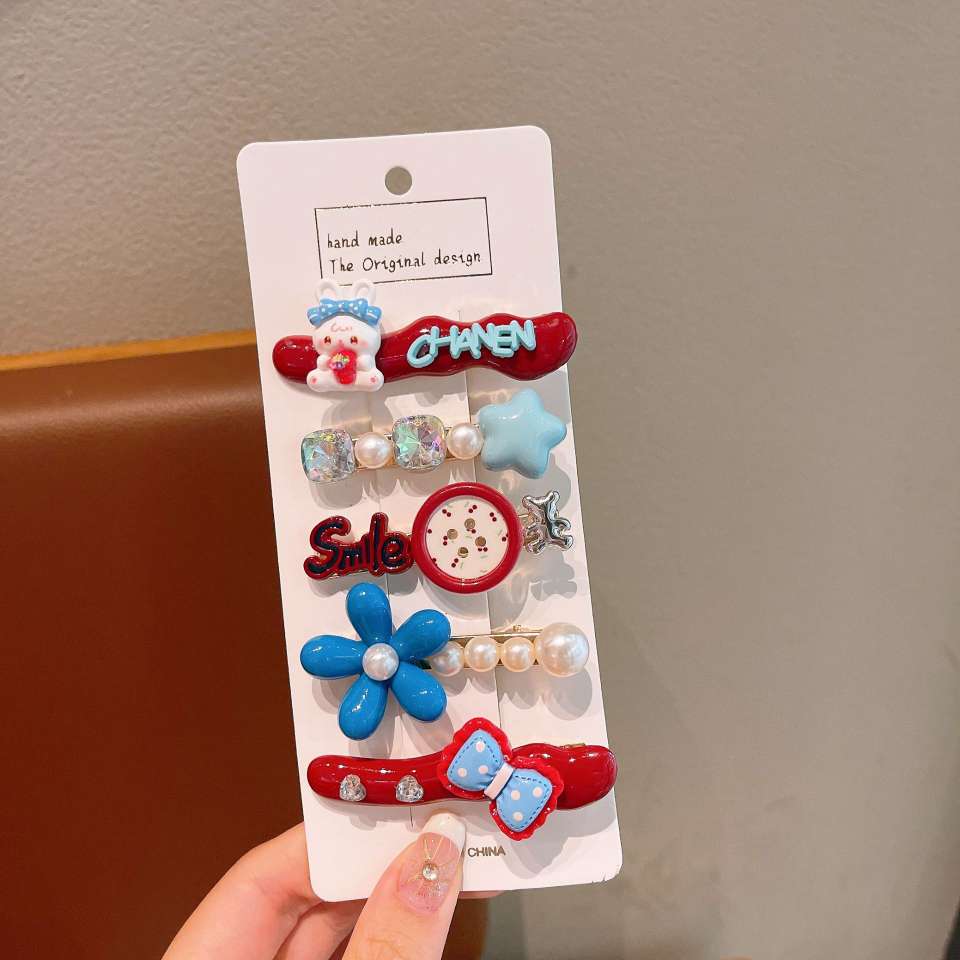 儿童可爱发饰头饰夏季婴儿发带卡通母婴用品假发对夹儿童发夹头饰详情图8