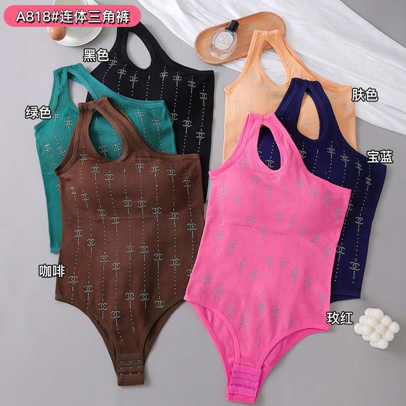 Cross-border body-shaping one-piece triangle pants 】 Body-shaping clothing for women, tight European and American style details Picture