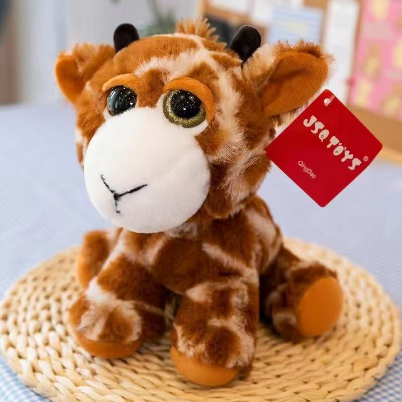 Plush fabric toy claw machine special big eye series plush dolls, plush tigers, elephants, giraffes, lions, leopards claw dolls, fun collection children's toys detail image 4
