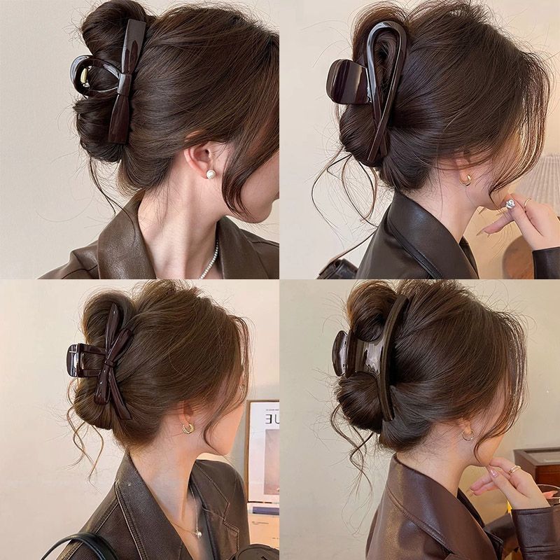 French high-end style medium-sized arc-shaped gripper for women 2025 New Shark clip combination set, durable mix and match gripper #6 French high-end style medium-sized arc-shaped gripper for women 2025 New shark clip combination set, durable mix and match Item Picture